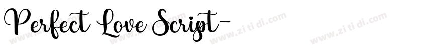 Perfect Love Script字体转换